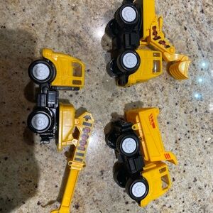 3 for $10 - Yellow Construction Toy Vehicle Set, crane,